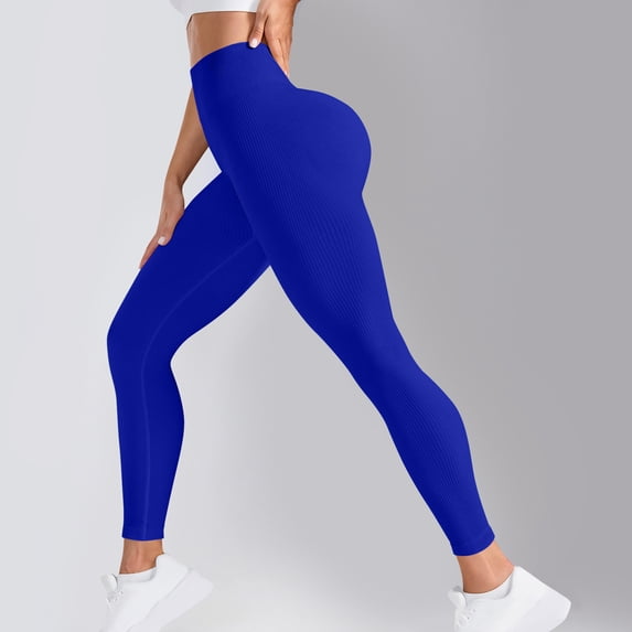 Aobny Leggings for Women Butt Lifting Skinny Yoga Blue Leggings Slim-Leg Legging Ankle Comfys Fit Women Quick Drying Pants