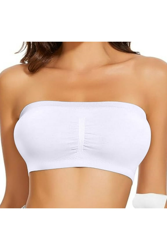 Lift Womens Bras White Sleep Minimizer Nylon Strapless Bandeau 2025 Juniors Bras,36-40