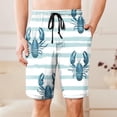 thumbnail image 1 of Aobny Lounge Mens Shorts Beach Board Pants Big & Tall Baggy Casual Mid Rise Mens Pants,Light Blue,M, 1 of 6