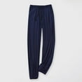 thumbnail image 1 of Aobny Modal Fashion Women's Pajamas Blue Plus Size Sleep Pants Solid Jogger Long Adults Pjs Soft, 1 of 4