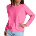 thumbnail image 1 of Aobny Oversized Sweatshirt for Women Plain Pink Loose Sweatshirts Long Sleeve Women's Fashion Hoodies & Sweatshirts,XXL, 1 of 5