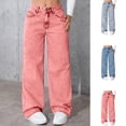 thumbnail image 1 of Aobny Pink Jeans for Women Baggy Denim Colored Jeans Full Boyfriend High Waisted Work Pants Women Stretch, 1 of 8