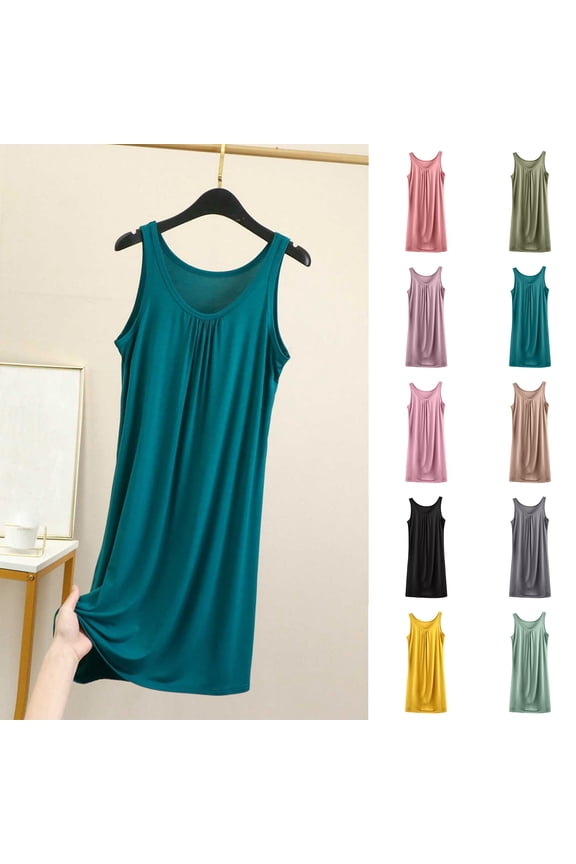 Sexy Night Gowns for Woman Plus Purple Cotton Pajamas Sleeveless Long Crew Neck Matching Couples Pajamas,XXXXXL