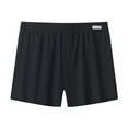 thumbnail image 1 of Aobny Silk Pajama Shorts Black Men Plus Size Sleep Shorts Wide-Leg Short Summer Pajamas,XL, 1 of 4