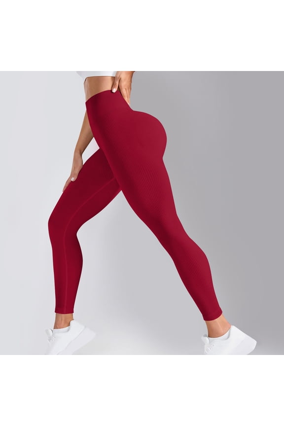 Skinny Leggings Butt Lifting Women Yoga Red Leggings Legging High Waisted Ankle Slim-Leg Gym Leggings for Women