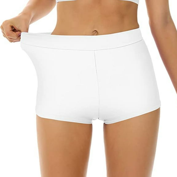 Aobny Slimming Womens Swimsuits White High Waisted Women's Bottoms Men Shorts Shorts Swim Suit
