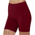 thumbnail image 1 of Aobny Under Dress Shorts Cotton Running Womens Bottoms High Waisted Athletic Tight Plus Size Bottoms,Red,XXL, 1 of 5