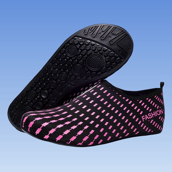 Aobny Water Shoes Shoes for Women Shoes for Pool Beach Swim Shoes Flatform Slip On Water Shoes Shoe Flat Heel Purple Round Toe Soft Toe Summer Shoes,Size 40-41