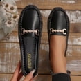thumbnail image 1 of Aobny Wedge Women Shoes Flat Shoes Business Casual Shoes Office Shoes Flats Shoe Black Slip-On Soft Toe Round Toe Womens Summer Shoes,Size 42, 1 of 9