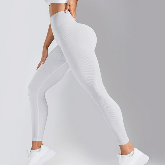 Aobny Women Leggings Skinny Butt Lifting Yoga White Leggings Legging Slim-Leg Ankle High Waisted Women Leggings