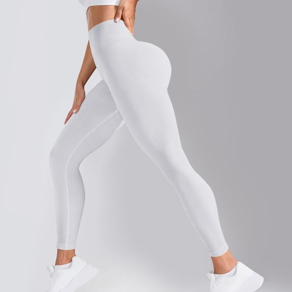 Aobny Women Leggings Skinny Butt Lifting Yoga White Leggings Legging Slim-Leg Ankle High Waisted Women Leggings
