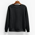thumbnail image 1 of Aobny Women's Sweatshirts Oversized Black Pullover Plus Size Long Sleeve Crew Neck Spring Sweatshirt, 1 of 6