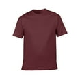 thumbnail image 1 of Aobny Womens Tops Trendy Sports Basic Brown T-shirts Workout Short Sleeve Crew Neck Beach Tops,M, 1 of 4