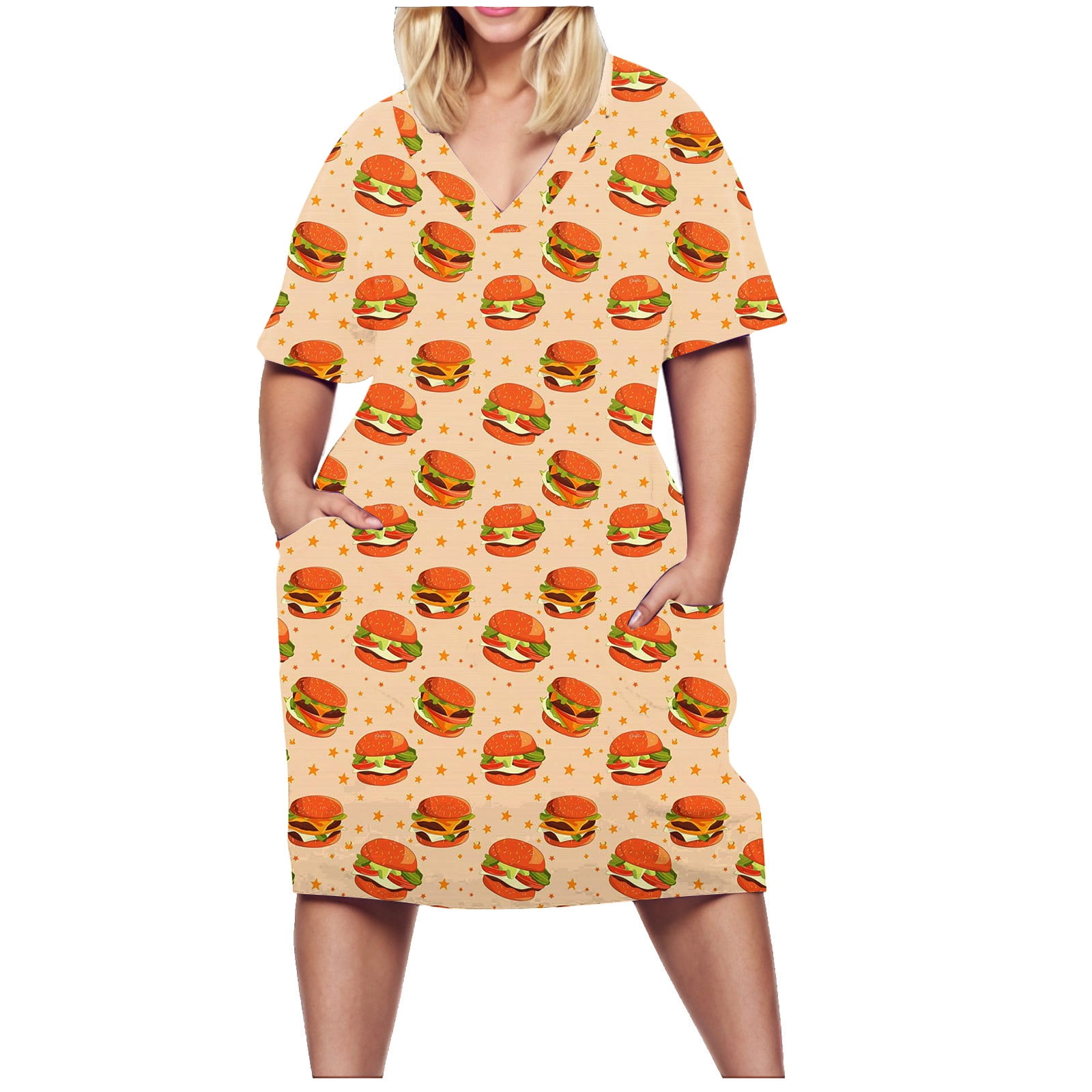 Curvy Strik Forest Dress - Yellow