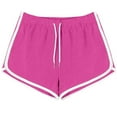 thumbnail image 1 of Aobny Yoga Womans Shorts Dolphin Workout Shorts Plus Size Athletic Slim Womans Shorts,Hot Pink,XXXL, 1 of 6