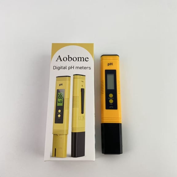 Aobome Digital pH meters, pH Meter for Water Tester Pen Monitor Water ph Meter Quality 0.01 High Accuracy Pocket Size with 0-14 Measurement Range for Soil,Household Drinking