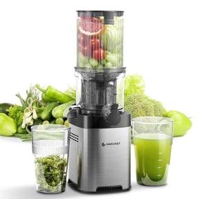Aobosi Cold Press Juicer with 5.2 Wide Feed Chute, 400W Slow Masticating Juicer Machine, Easy to Clean, Reverse Function for Fruits & Vegetables