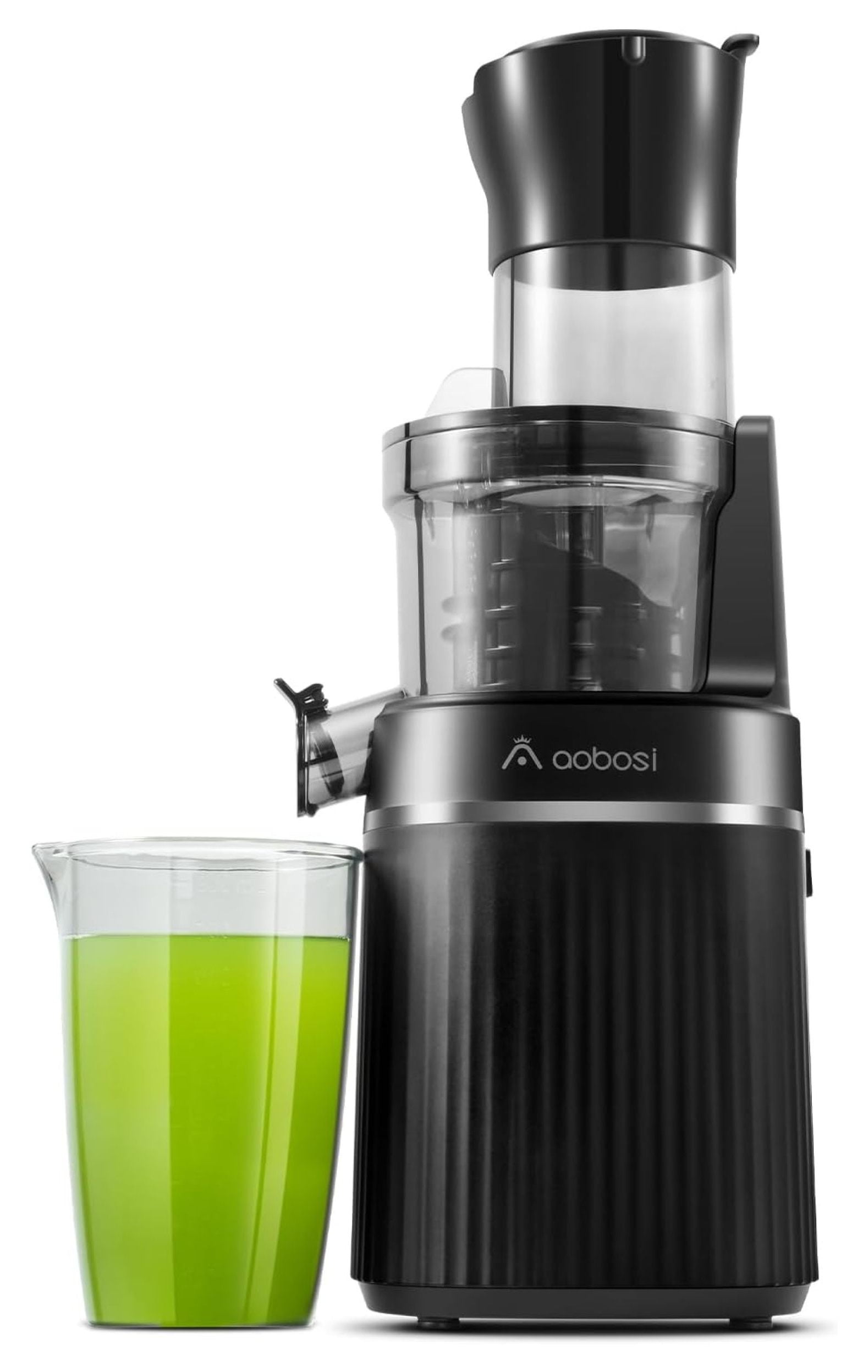 Aobosi Masticating Juicer Machine, 2In1 Cold Press Juicer with Large Feed Chute for Juice