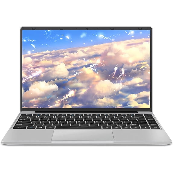 Aocwei Laptop Windows 10 14" 64GB Storage Support 1TB SSD Expansion 6GB RAM 1920x1080 FHD Traditional Laptops Computer 2.4G+5G WiFi Bluetooth 4.2 USB HDMI Aocwei for Work with Wireless Mouse-Silver