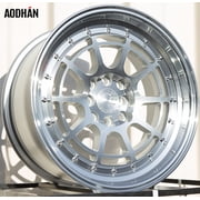 AodHan Wheels Rim AH-04 16x8 4x100/114.3 73.1CB +15 SILVER MACHINED FACE AND LIP