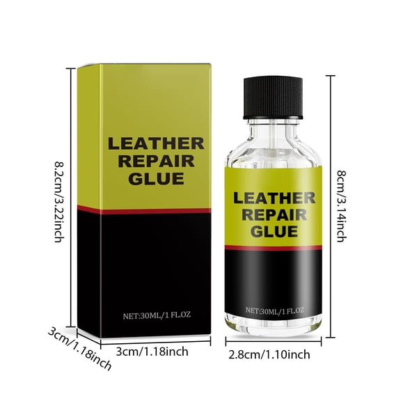 Aodebiao 1 Packs Professional Leather Repair Kit - Strong Adhesive for Furniture, Car Seats, Jackets & Bags - Instant Fix for Cracks, Scratches & Peeling - Heat & Water Resistant Glue