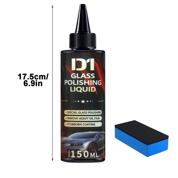 Aodebiao 1 Packs Traceless Glass Scratch Repair Solution Advanced Polishing Compound for Windshield Auto Glass Home Windows Mirrors Protective Coating