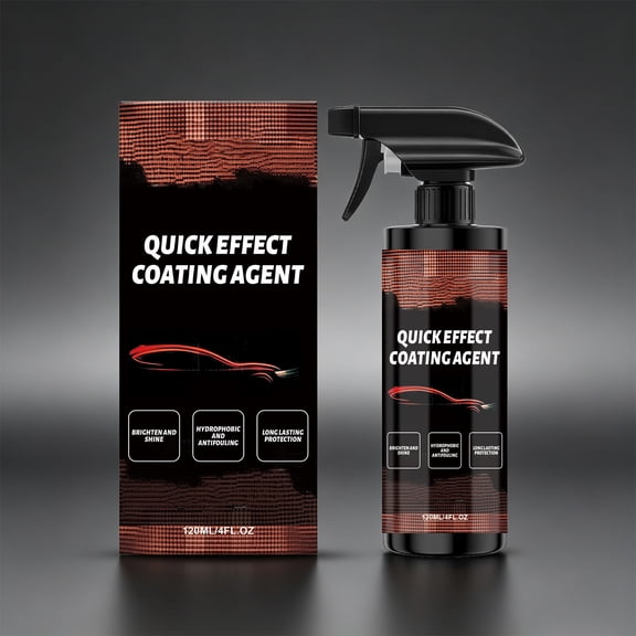 Aodebiao 120ml Car Sealant Spray, High Gloss Ceramic Paint Sealant Spray for Cars, Automotive Plastic Parts Refurbish Agent, Hydrophobic Long-Term Protection for Car Detailing, Boat, Motorcycle & ATV