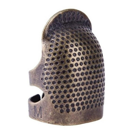 Aodebiao 1Pack Sewing Thimble Finger Protector, Adjustable Finger Metal Shield Protector Pin Needles Sewing Quilting Craft Accessories DIY Sewing Tools Needlework
