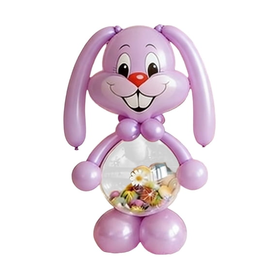 Aodebiao 1Pc Easter Foil Balloons 51 Inch Bunny Chick Balloon Decorations Egg Carrot Mylar Balloons for Happy Easter Themed Party Decorations Supplies