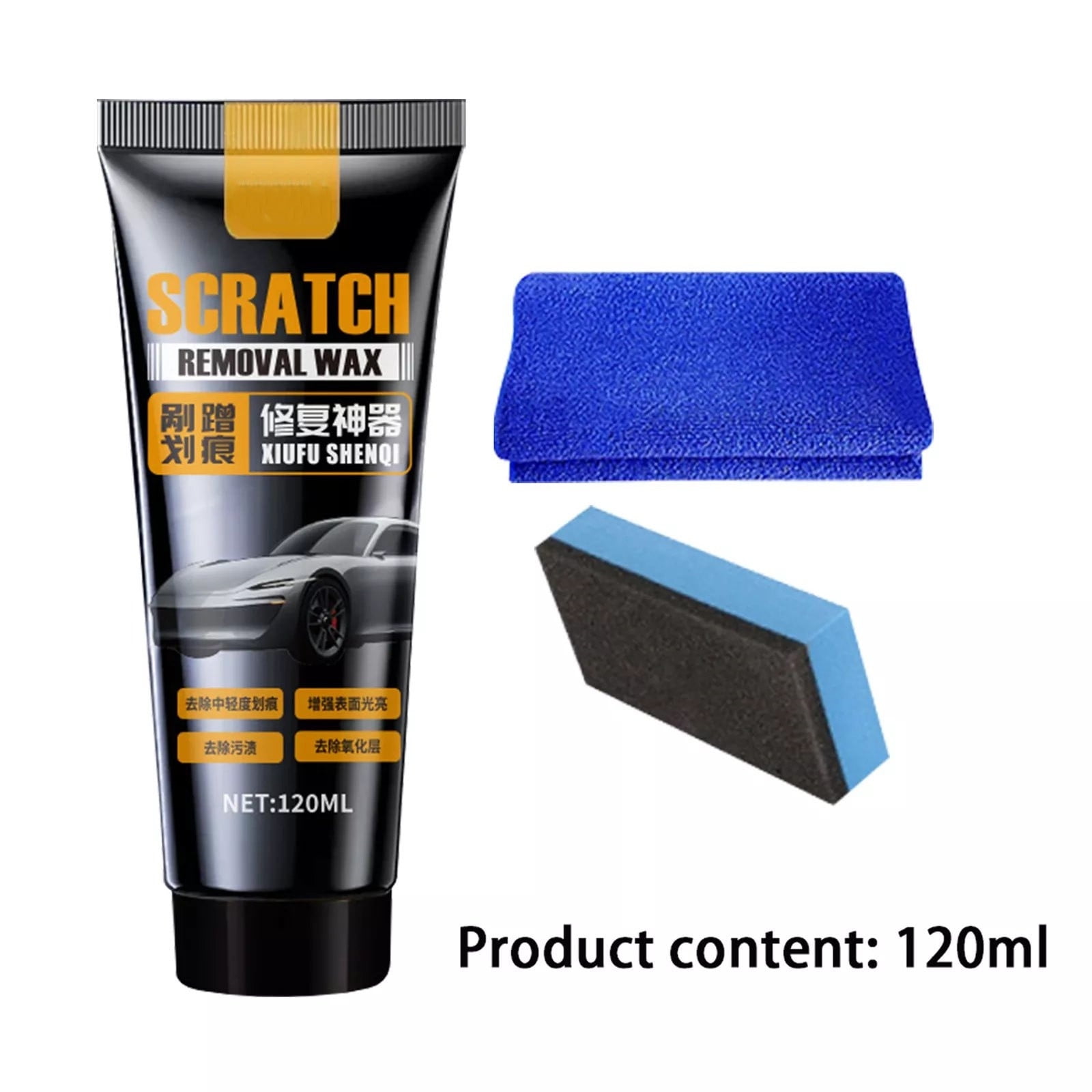 Aodebiao 2 Packs Car Scratch Repair Wax Polish Artifact Shallow Scratch ...