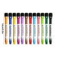 thumbnail image 1 of Aodebiao 3 Packs Magnetic Whiteboard Marker Set - 12 Color Erasable Pens with Built-In Eraser, Fiber Tip for Classroom, Office & Home Use, 7in Safe Markers, 1 of 5
