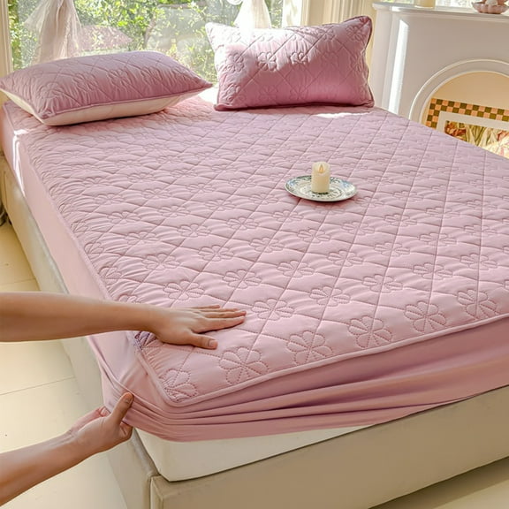 Aodebiao 35.4x78.7 Inches Mattress Protector, Pocket Mattress Cover Fitted Sheet Style with Elastic Rubber Band,Washable and Easy Care-Machine Washable Noiseless Bed Cover for Kids Adults Pets