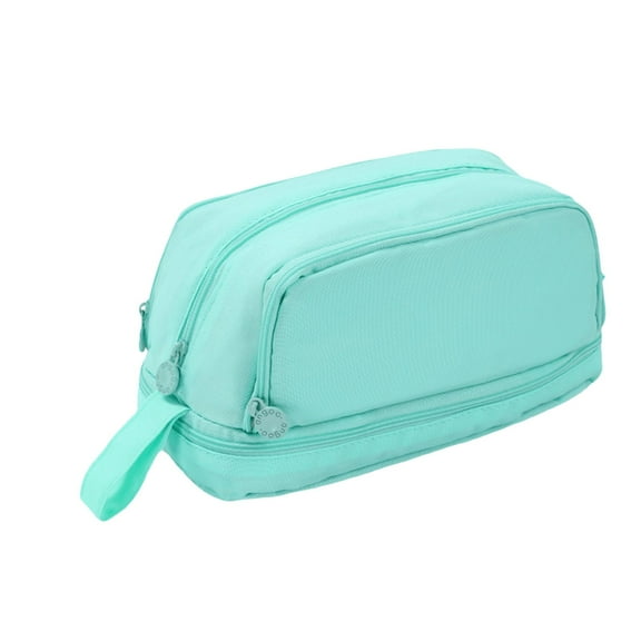 Aodebiao 4-Compartment Pencil Case Large Capacity Supplies Organizer Durable Storage Pouch for s Multifunctional Stationery Holder with Clear Windows