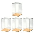 thumbnail image 1 of Aodebiao 4 Pack Clear Plastic Display Cases for Collectible Figures – Transparent Storage Box – Stackable, Dust-Proof Protector for, Anime Figures, Miniatures (Modern Design), 1 of 5