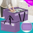 thumbnail image 1 of Aodebiao 4 Pack Extra Heavy Duty Large Moving Bags with Strong Zipper & Comfortable Handles, Sturdy & Durable Clothes Storage Bags Totes Bins, Packing Moving Boxes for College Supplies, 1 of 6