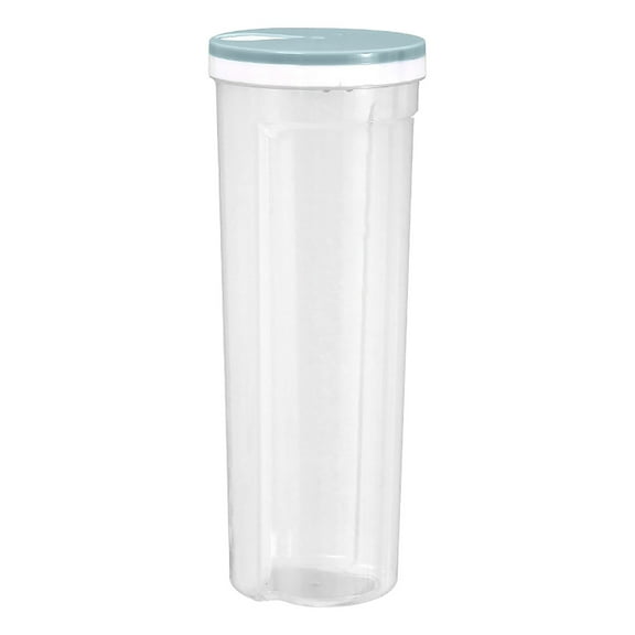 Aodebiao Airtight Food Storage Containers - Clear Plastic Dry Food Canisters for Grains, Nuts, Candy | Wide-Mouth, One-Hand Open Lid, Moisture-Proof & Stackable Kitchen Jar