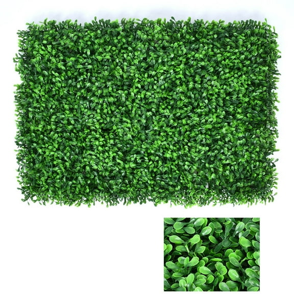 Aodebiao Artificial Grass Wall Panel,15.7*23.6inch Leaf UV-Anti Greenery Faux Boxwood for Indoor,Outdoor Patio Balcony Privacy & Ivy Fence Covering Privacy, Garden, Backyard Wall Backdrop Decor