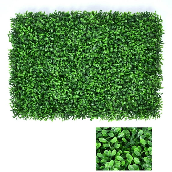 Aodebiao Artificial Grass Wall Panel,15.7*23.6inch Leaf UV-Anti Greenery Faux Boxwood for Indoor,Outdoor Patio Balcony Privacy & Ivy Fence Covering Privacy, Garden, Backyard Wall Backdrop Decor