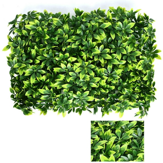 Aodebiao Artificial Grass Wall Panel,15.7*23.6inch Leaf UV-Anti Greenery Faux Boxwood for Indoor,Outdoor Patio Balcony Privacy & Ivy Fence Covering Privacy, Garden, Backyard Wall Backdrop Decor