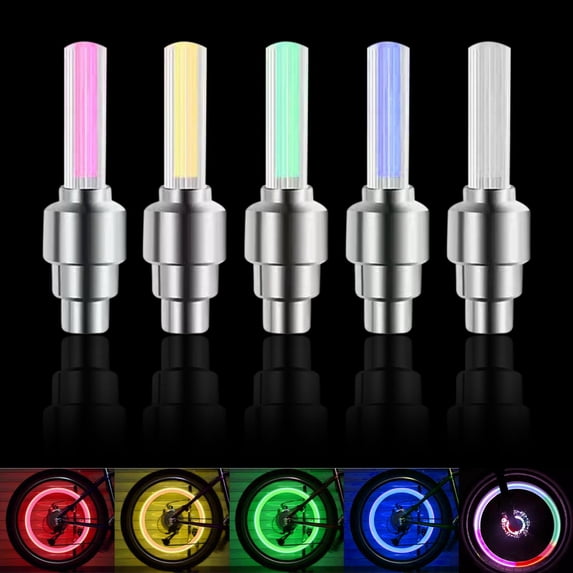 Aodebiao Bicycle Tire Light, Bike Wheel Lights with Flashing Modes, Easy to Install LED Tire Lamp for Night Riding, Outdoor Cycling Accessories, Safety Reflector Light for Road Bicycle Mountain Bike