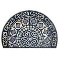thumbnail image 1 of Aodebiao Bohemian Flower Half Round Doormat Boho Floral Washable Semi Circle Area Rug Non Slip Absorbent Half Moon Rug for Outdoor Bathroom Kitchen Patio Front Welcome Fireplace Hearth Floor Mat, 1 of 5