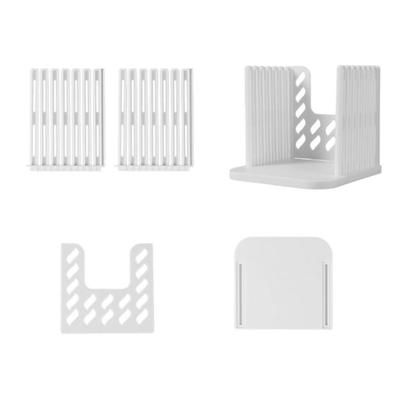 Aodebiao Bread Slicer for Homemade Breads, Adjustable Thickness Slicing Guide, Foldable Portable Bread Cutter Suitability for Homemade Breads, Bagel,Cakes - Kitchen Gadget, Baking Tool & Gift (White)