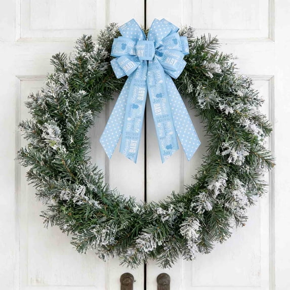 Aodebiao Burlap Bow for Wreath, Easter Farmhouse Burlap Fabric Bow for Front Door Decor Spring Tree Topper Ornament Decorative Bows with String for Wedding Holiday Party Decoration
