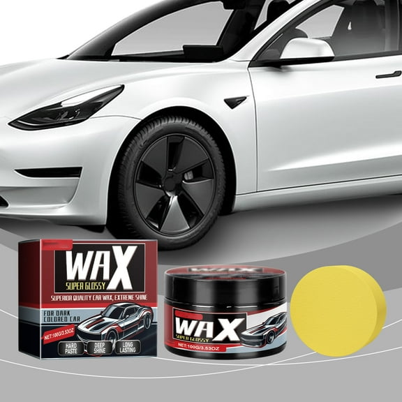 Aodebiao Car Scratch Repair Wax & Polish Kit - Advanced Paint Protection Coating with UV Resistance - Restores Shine & Fills Minor Scratches - Includes Applicator Sponge