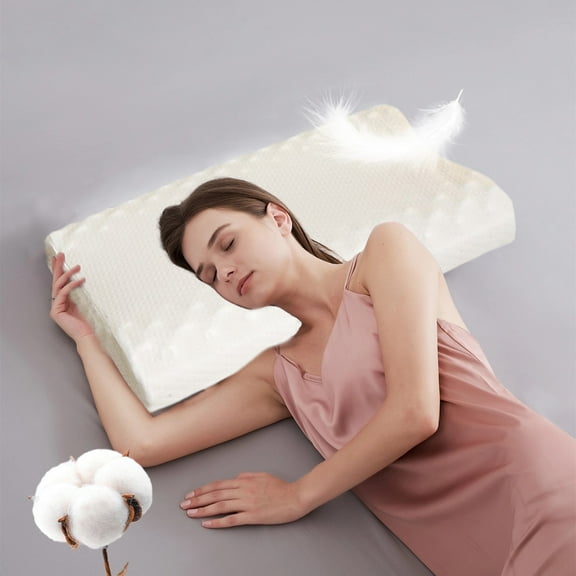 Aodebiao Cervical Neck Pillow for Pain Relief - Ergonomic Side Sleeper Pillow for Neck Support, Cooling Memory Foam Pillows for Sleeping, Contour Pillow Orthopedic Bed Pillow for Back Stomach Sleepers