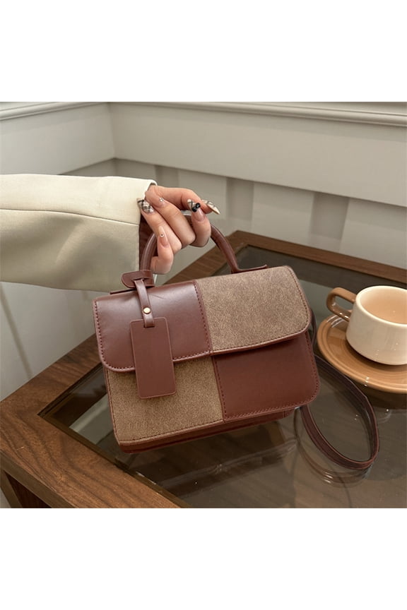 Colorblock Mini Crossbody Bag, Handbags Purses with Adjustable Strap for Women, Ladies Shoulder Totes Bag