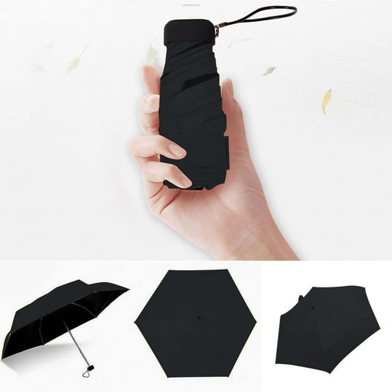Aodebiao Compact Travel Umbrella with Case - Mini Umbrella for Purse, Small Lightweight &Tiny Design Perfect for Parasol Outdoor Sun&Rain Umbrellas