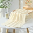 thumbnail image 1 of Aodebiao Cotton Waffle Weave Towel 29x13 Inch Absorbent Quick Dry Hand Towel Face Towel for Bathroom Kitchen Spa Gym Hotel Soft Beige Striped Towel, 1 of 5