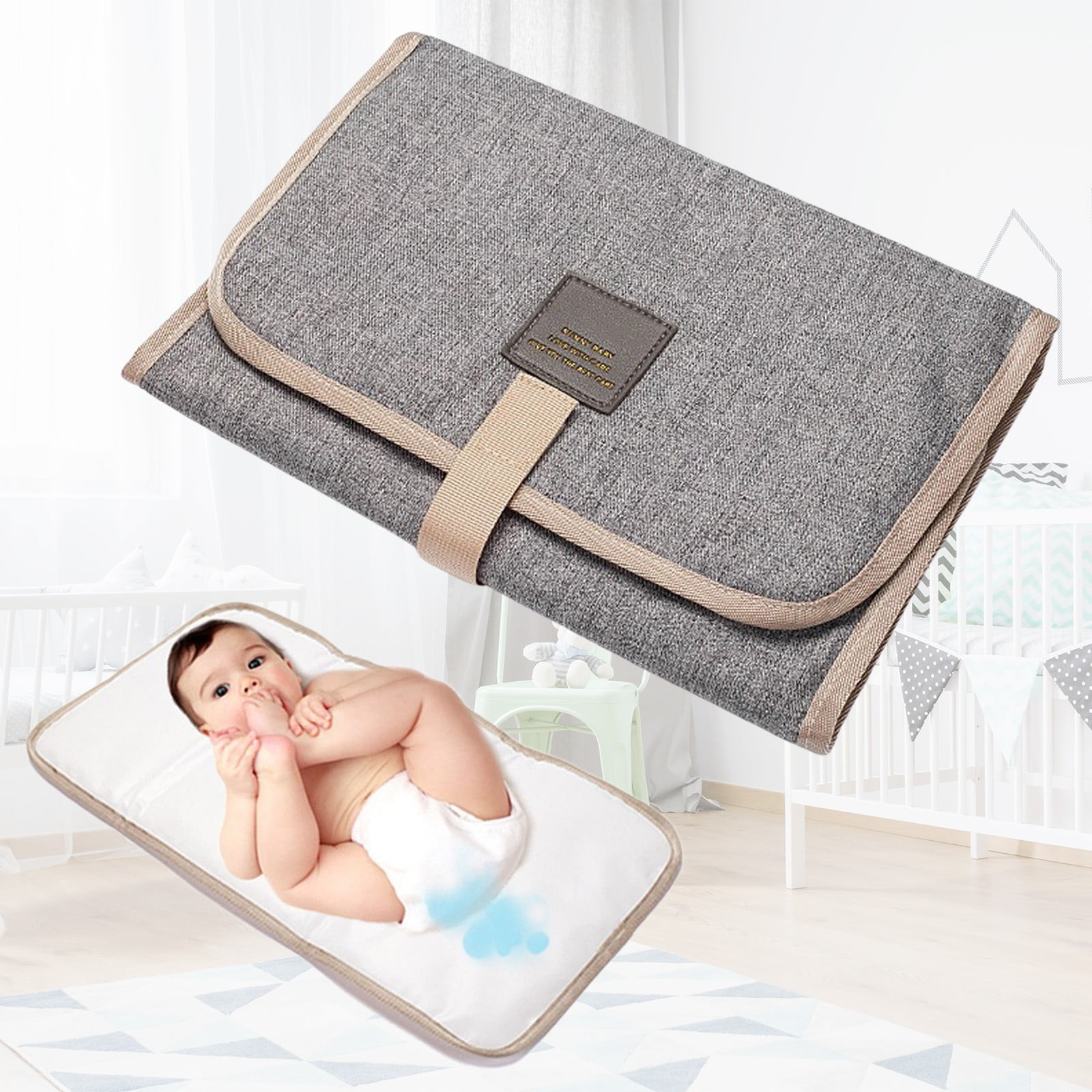 Aodebiao Diaper Changing Pads for Baby, Flower Change Mat, Layers ...