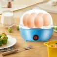 thumbnail image 1 of Aodebiao Double-Layer Egg Cooker with Auto Shut-Off, 7-Egg Breakfast Steamer & Veggie Maker, Compact 5.7x4.9in BPA-Free Mini Cooker for Dorm/Office (One-Touch, Dishwasher-Safe Basket), 1 of 6